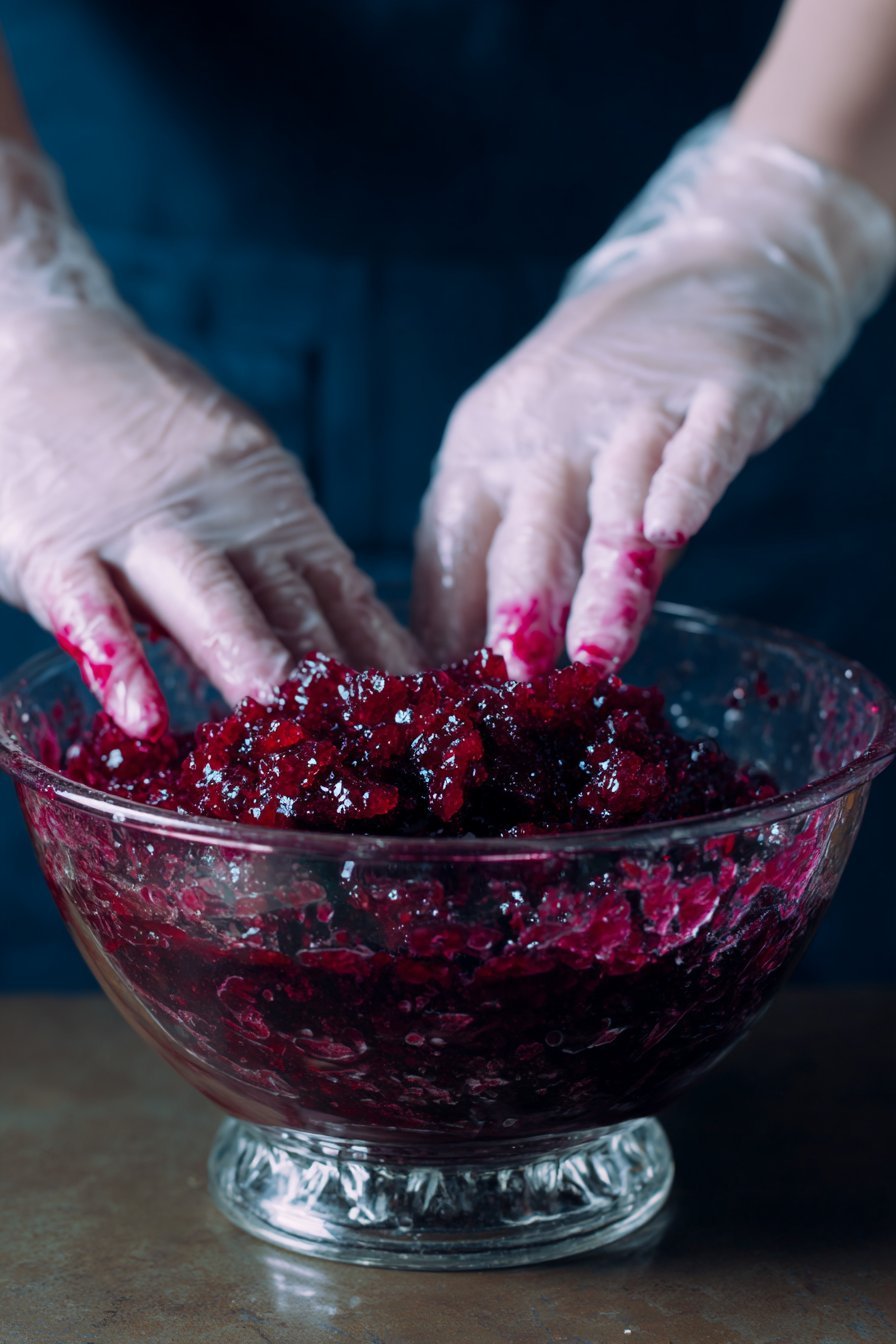 Blueberry & Coconut Gummies for Dogs process image