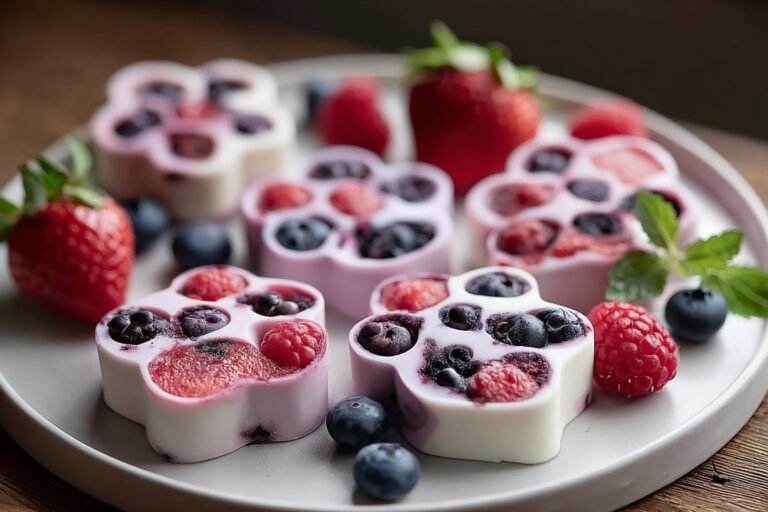 Frozen Yogurt and Berry Dog Treats featured