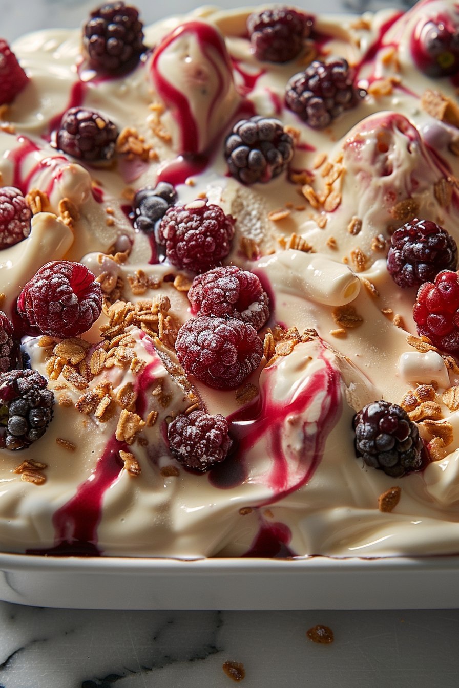 Berry Pumpkin Swirl Yogurt Bones for Dogs serving image