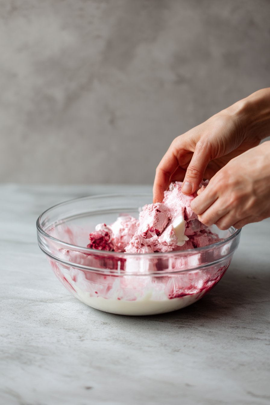 Berry Yogurt Frozen Bones instructions process