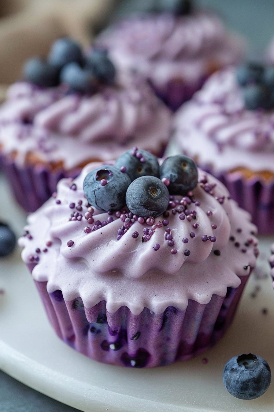 Blueberry Cupcakes Dog Treats serving