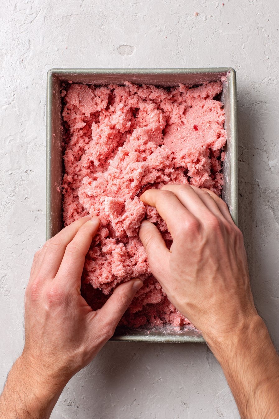 Frozen Strawberry Watermelon Dog Treats instructions process