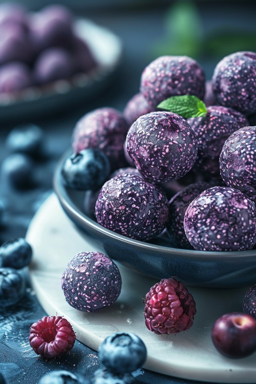 Blueberry Yogurt Paw Treats for Dogs serving image