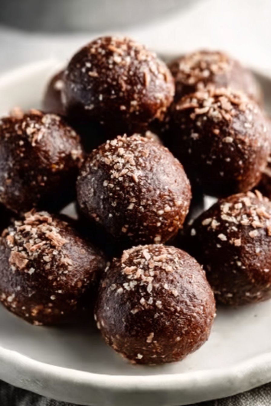 Chocolate Brownie Protein Balls serving image