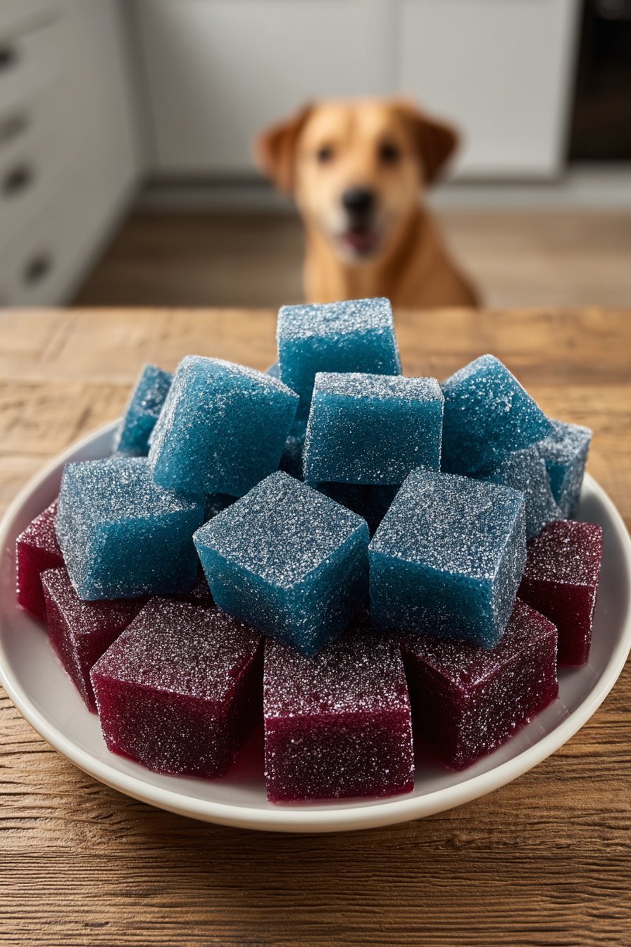 Blueberry & Coconut Gummies for Dogs serving