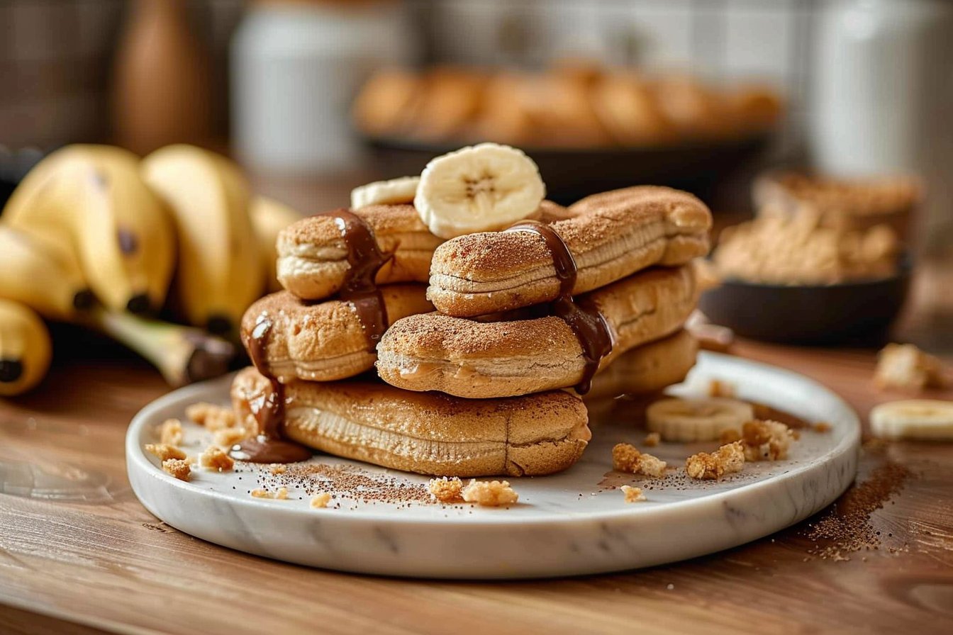 Air Fryer Banana Dog Treats recipe card